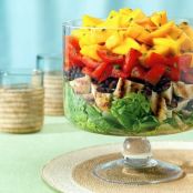 Layered Caribbean Chicken Salad