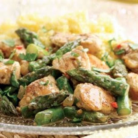 Indian-Spiced Chicken & Asparagus