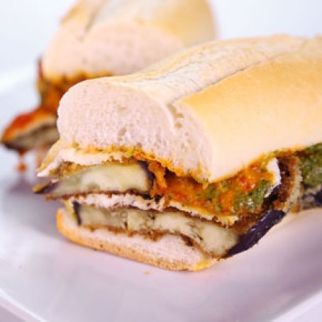 Mario Batali's Eggplant Parm Hero