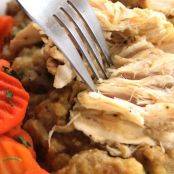 Easy Slow Cooker Chicken and Stuffing