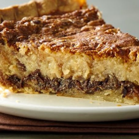 Chocolate and Coconut Pecan Custard Pie