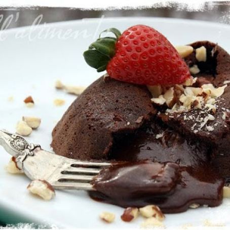 Chocolate Nutella Molten Lava Cake