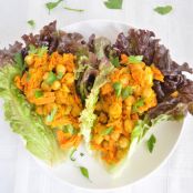 Chickpea Curry Lettuce Wraps
