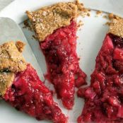 Rhubarb and RAspberry Crostada
