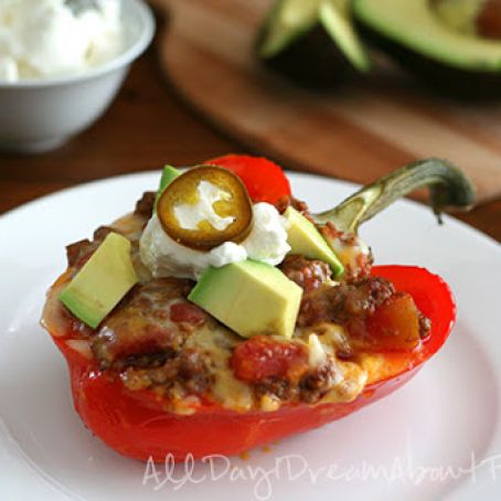 COWBOY CHILI STUFFED PEPPERS
