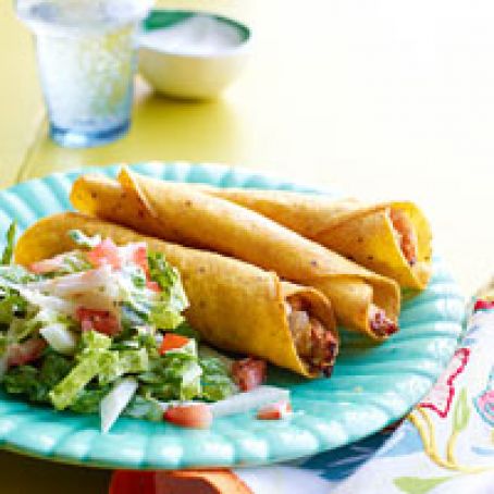 Chicken-Poblano Flautas
