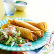 Chicken-Poblano Flautas