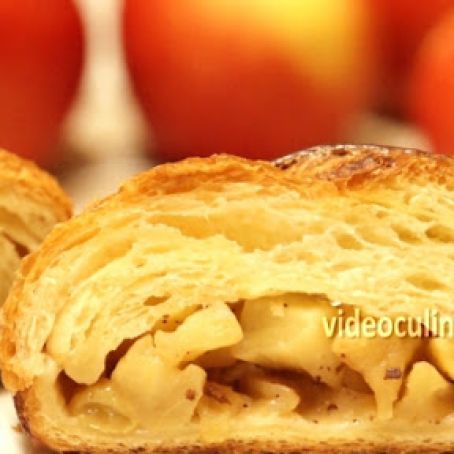 Braided apple filled Danish coffee cake
