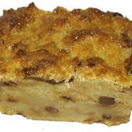 Sliced Apple Bread Pudding