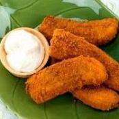 Sauteed Bananas with Cream Cheese Frosting