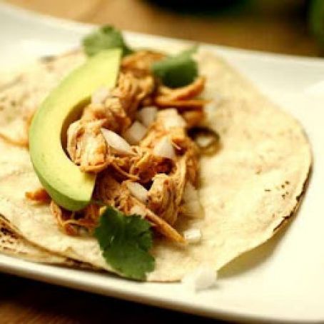 Spicy Shredded Chicken Tacos