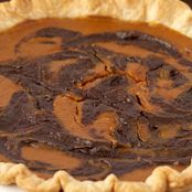 Chocolate-Swirled Pumpkin Pie