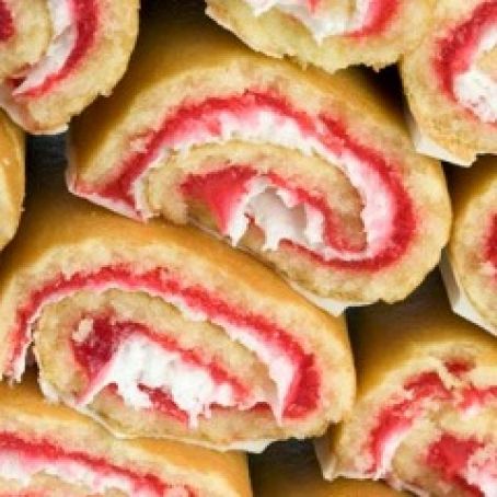 Strawberry Cheese Roll Cake
