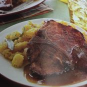 Sauteed Pork Chops with Bourbon Glaze