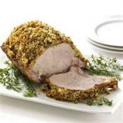 Mustard Sauce Herb Crusted Pork Roast