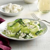Shaved Broccoli Stalk Salad with Lime