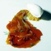 Pineapple Crêpe with Coconut Sorbet /Dessert Version