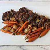 Slow Cooker Pot Roast with Carrots and Shallots