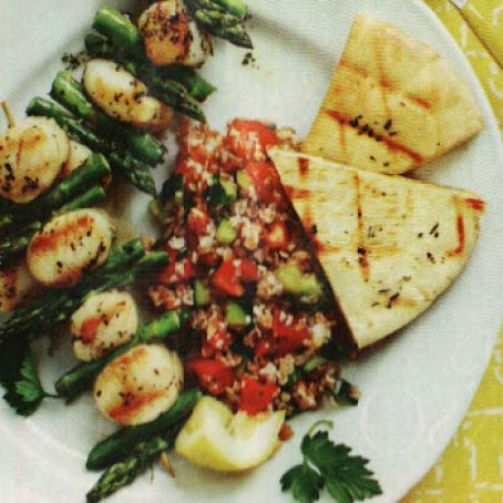 Grilled Scallop Kabobs