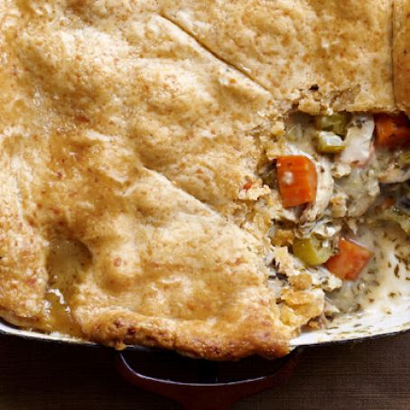 Chicken Potpie With Cheddar Crust