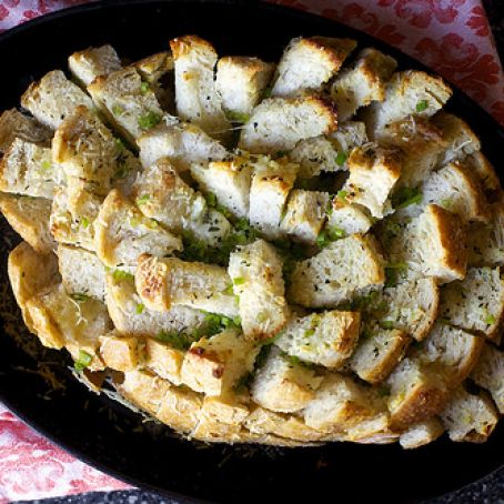 Garlicky Party Bread with Herbs and Cheese