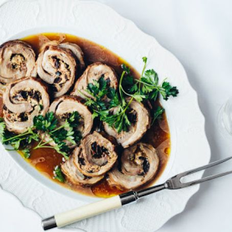 Stuffed Lamb Breast with Lemon, Ricotta, and Oregano
