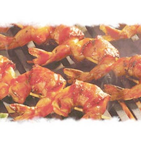 Bacon-Wrapped Barbecued Shrimp