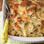 Chicken, Spinach and Artichoke Pasta Bake