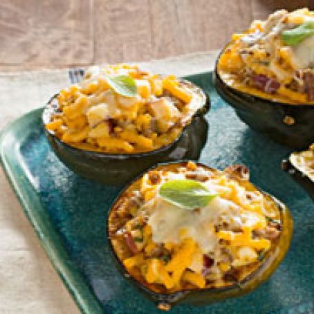 Mac 'n Cheese Stuffed Squash
