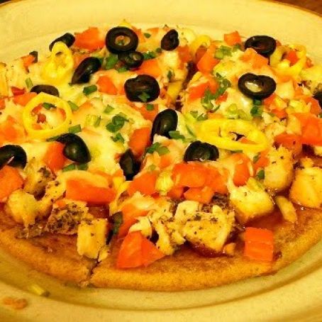 Healthy Bar-B-Que Chicken Flatbread