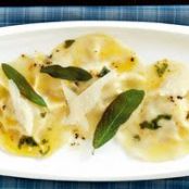 Squash Ravioli with Sage Butter Sauce