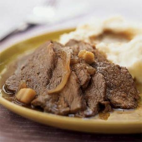Slow-Cooker Beef Brisket with Beer