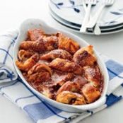 Caramel-Croissant Pudding