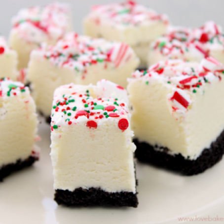White Chocolate Peppermint Fudge