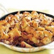 Apple and Dried Cherry Custard Bread Pudding