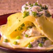 Crab Salad Napoleons with Fresh Pasta