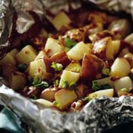 Grilled Smoky Cheddar Potatoes