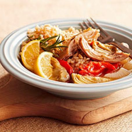 Garlic Chicken with Artichokes