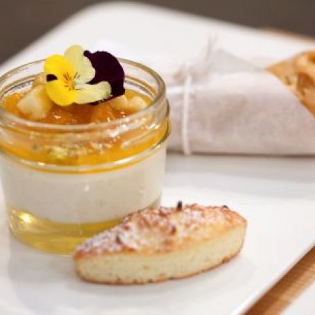 Yogurt: Baked Yogurt with Tropical Fruit Compote