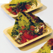 Grilled Naan with Lebni