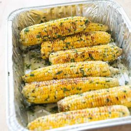 Grilled Corn with Flavored Butter