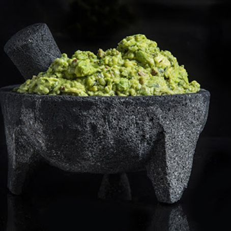 Roasted Poblano and Pecan Guacamole