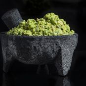 Roasted Poblano and Pecan Guacamole