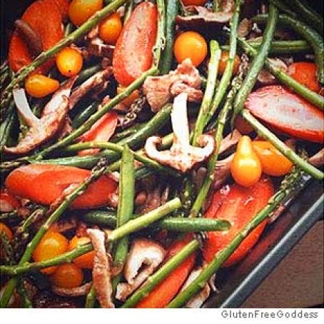 Roasted Veggie Smothered Baked Potato