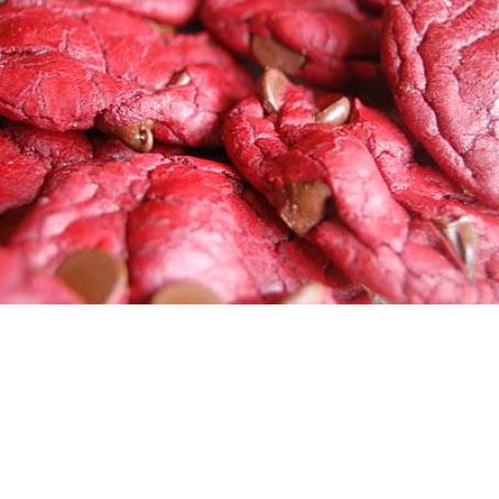 Red Velvet Chocolate Chip Cookies
