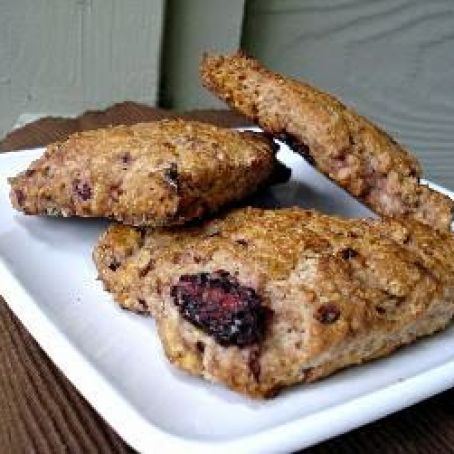 Whole Wheat Blackberry Scones