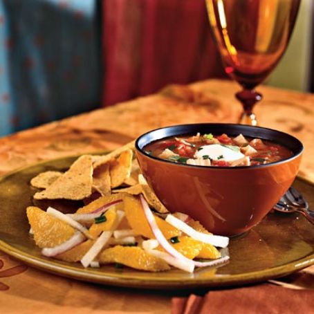 Chipotle Chicken and Tomato Soup