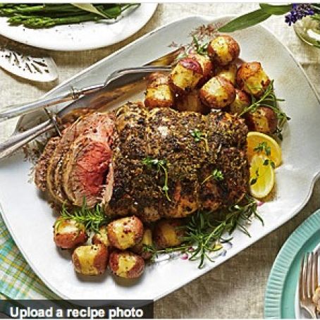 Herb-Roasted Boneless Leg of Lamb