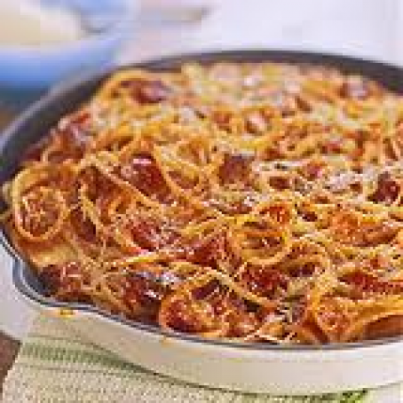 Entree: Kid-Friendly Skillet Pepperoni Spaghetti