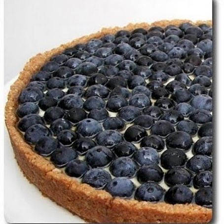 Blueberry Tart with Walnut Crust